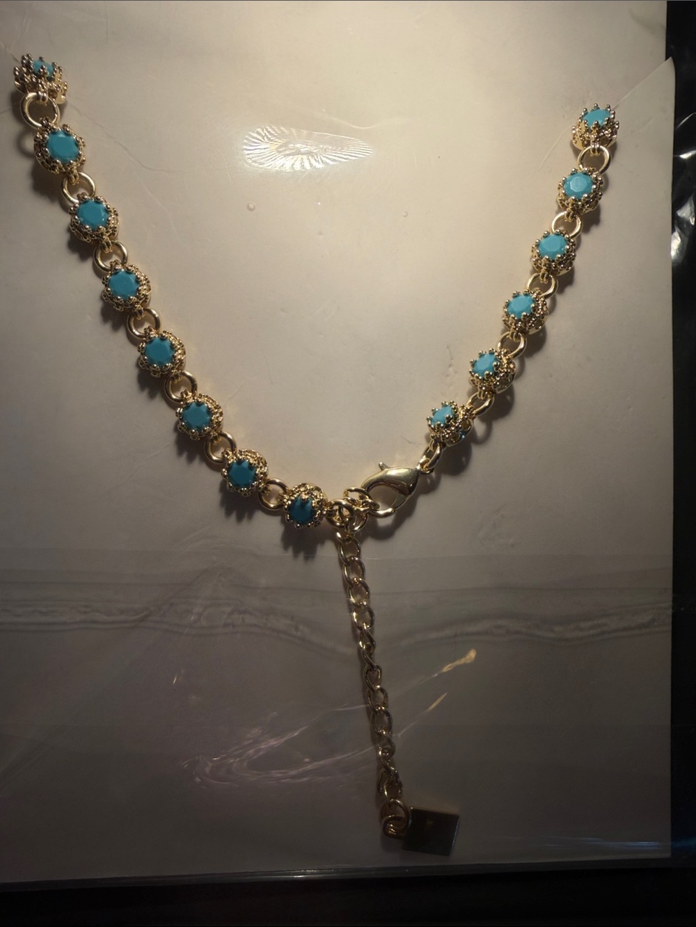 NEW Feed Me Gems Texas Turquoise “The Baby Queen” Necklace - Picture 4 of 7